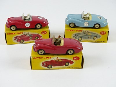 Lot 119 - A group of DINKY Sunbeam Alpine Sports cars...