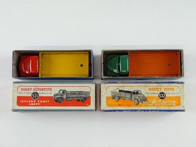 Lot 121 - A pair of DINKY lorries comprising a 531...