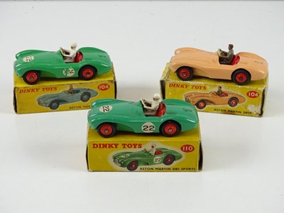 Lot 123 - A group of DINKY Aston Martin DB3 Sports cars...