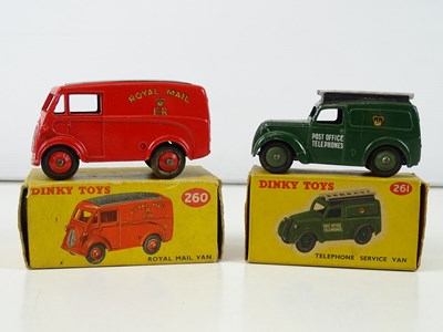 Lot 124 - A DINKY 260 Royal Mail Van together with a 261...