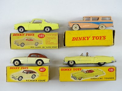 Lot 125 - A group of DINKY cars comprising a 131,167,...