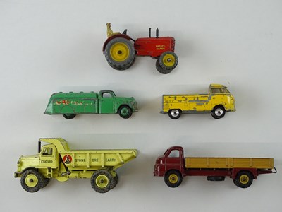 Lot 62 - A small group of playworn CORGI and DINKY...