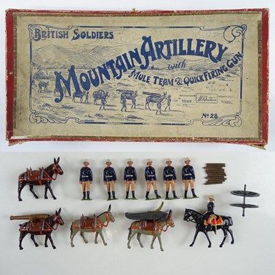 Lot 71 - A BRITAINS No.28 early soldiers set 'Mountain...