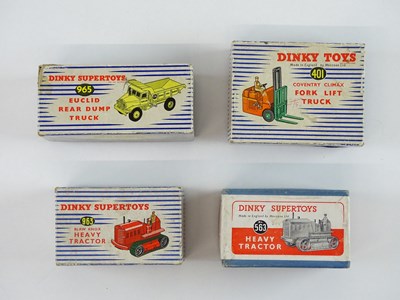Lot 94 - A group of DINKY comprising a 401 Forklift...
