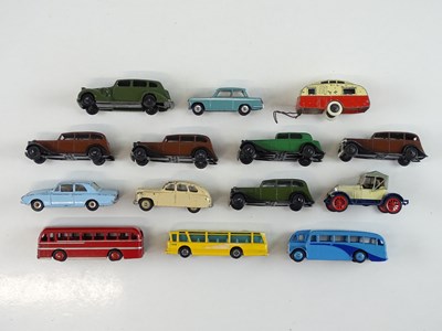 Lot 96 - A group of mixed DINKY vehicles (cars, buses...