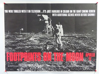 Lot 32 - FOOTPRINTS ON THE MOON (1975) - a UK quad -...