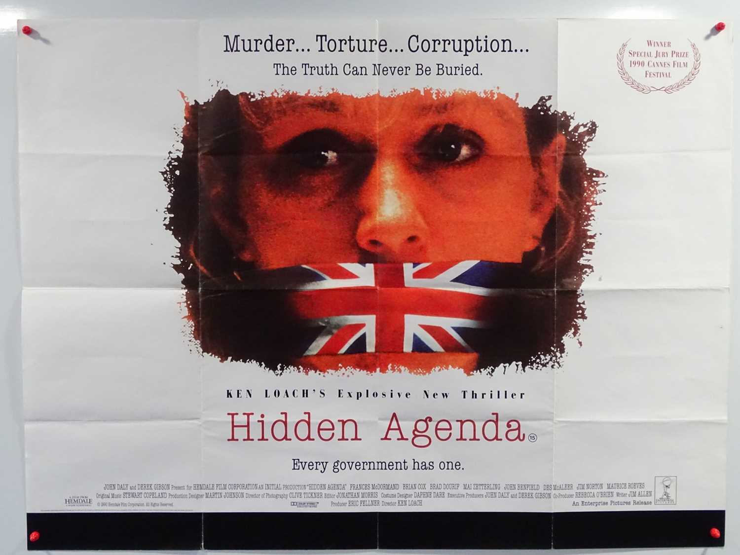 Lot 33 - HIDDEN AGENDA (1990) - 5 x black and white...