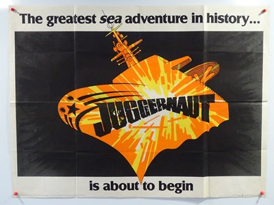 Lot 34 - JUGGERNAUGHT (1974) - UK teaser quad - folded...