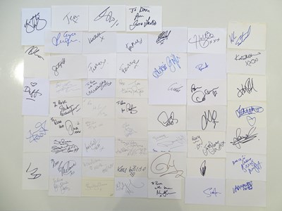 Lot 82 - A group of mixed artists' signatures to...