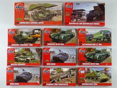 Lot 102 - A group of 1:76 scale unbuilt AIRFIX military...