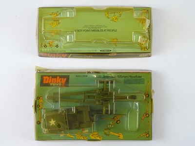 Lot 24 - A DINKY 615 US Jeep with Howitzer Gun -...
