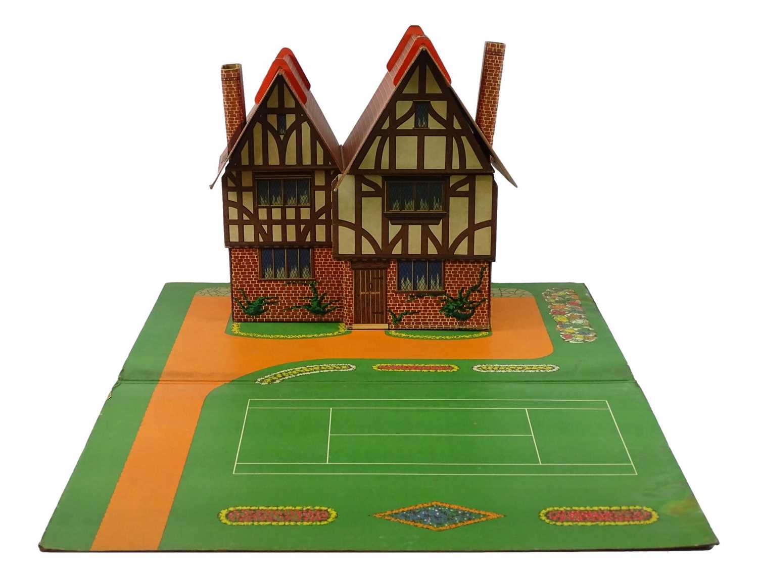 Lot 95 - A DINKY pre-war 'Dolly Varden' Dolls House...