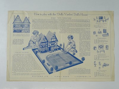 Lot 95 - A DINKY pre-war 'Dolly Varden' Dolls House...