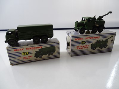 Lot 97 - A pair of DINKY military vehicles comprising a...
