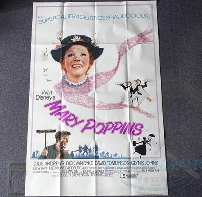 Lot 125 - WALT DISNEY : MARY POPPINS (1964) - A UK 60" x...
