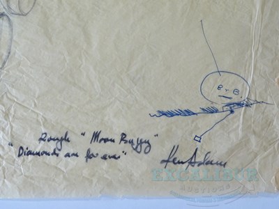 Lot 508 - An original KEN ADAM set design sketch for...