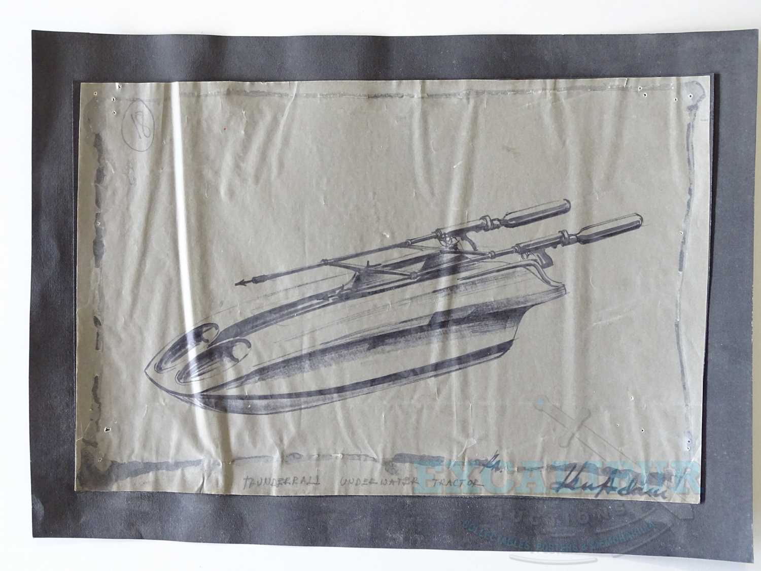 Lot 510 - An original KEN ADAM set design sketch for...