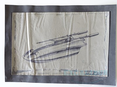 Lot 510 - An original KEN ADAM set design sketch for...