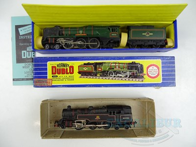 Lot 152 - A pair of HORNBY DUBLO 3-rail steam...
