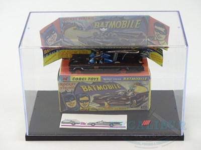 Lot 25 - A CORGI 267 Batmobile in gloss black with gold...