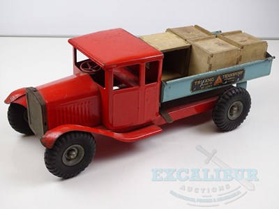 Lot 42 - A large TRI-ANG tinplate tipper truck with...