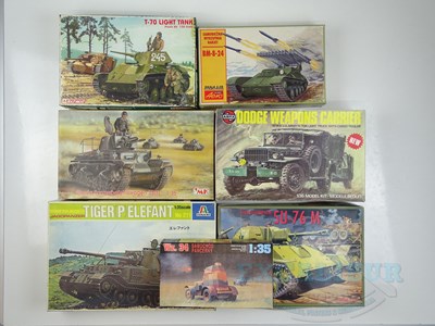 Lot 46 - A group of 1:35 scale unbuilt plastic model...