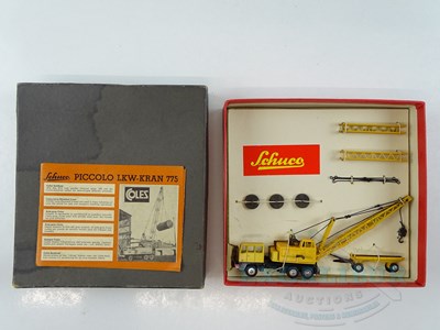 Lot 52 - A SCHUCO Piccolo LKW-KRAN 775 diecast mobile...