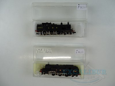 Lot 69 - A pair of kitbuilt N gauge steam tank...