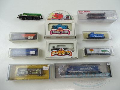Lot 84 - A group of N gauge American outline...