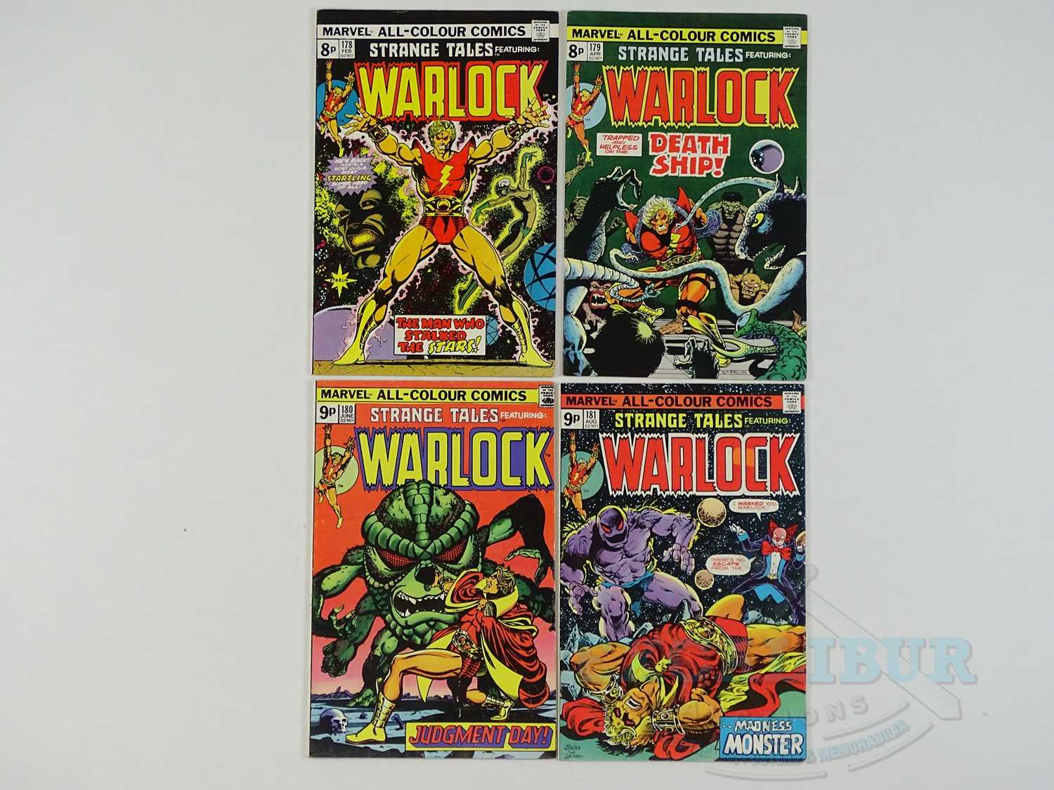Lot 177 - STRANGE TALES: WARLOCK #178, 179, 180, 181 -