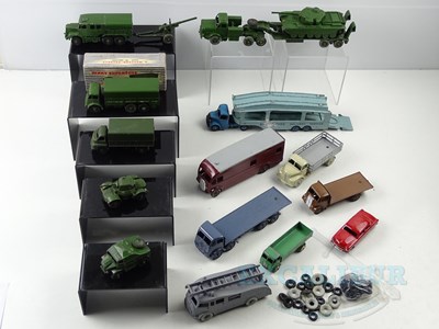Lot 105 - A group of playworn and restored DINKY toys...