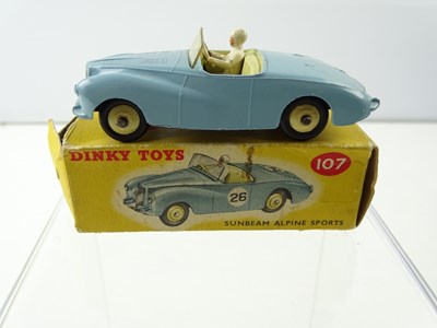 Lot 109 - A DINKY 107 Sunbeam Alpine Sport blue -...