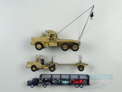 Lot 11 - A group of French diecast lorries by DINKY and...