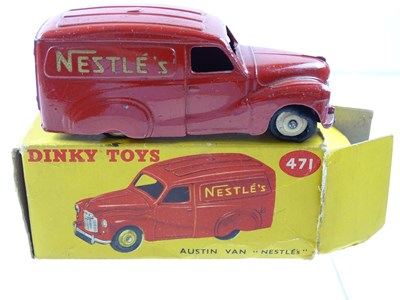 Lot 128 - A DINKY 471 Austin Van 'Nestles' rare cream...