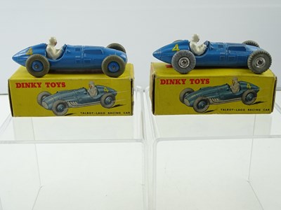Lot 136 - A Pair DINKY 230 (23k) Talbot-Lago Racing Cars,...