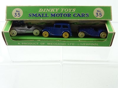 Lot 149 - A Pre-War DINKY Toys No 35 Small Motor Cars...