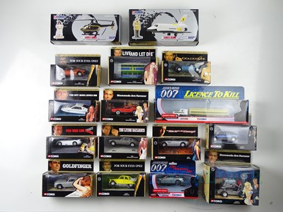 Lot 16 - A group of CORGI James Bond themed diecast...