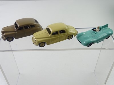 Lot 163 - A group of three unboxed DINKY cars & racing...