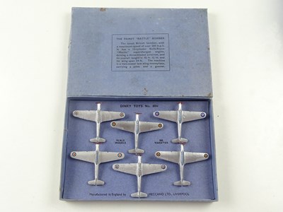 Lot 170 - A Pre-War DINKY Toys 60n trade box of 6 Fairey...