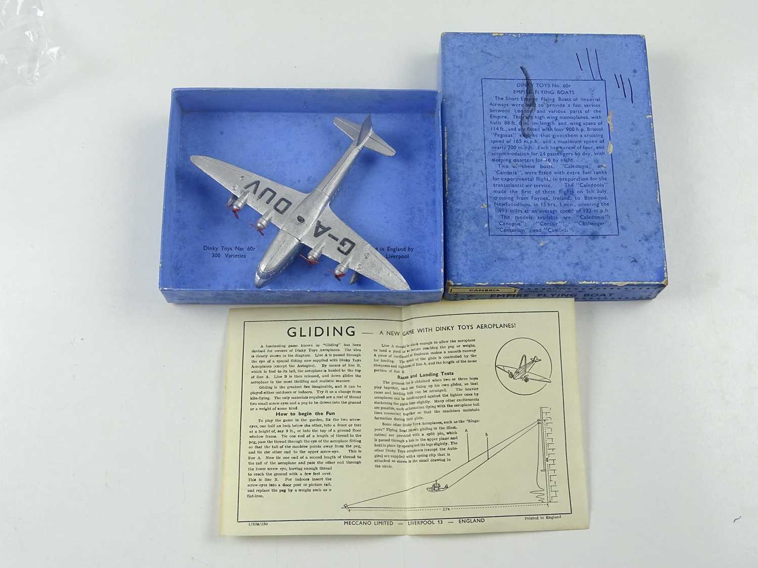 Lot 171 - A DINKY Toys Pre-War 60r Empire Flying Boat...