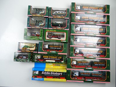 Lot 22 - A large group of CORGI Eddie Stobart models,...