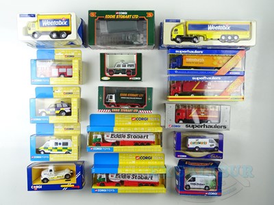 Lot 25 - A mixed group of CORGI diecast vans and...