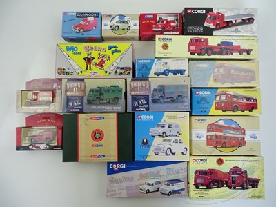 Lot 41 - A large group of diecast lorries & vans,...