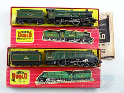 Lot 531 - A pair of HORNBY DUBLO OO gauge steam...