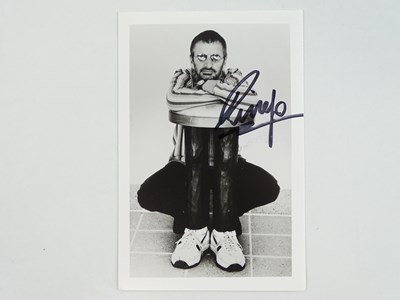Lot 107 - THE BEATLES - A signed 6 x 4 black/white...