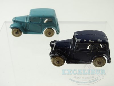 Lot 151A - A pair of Pre-War DINKY 35a Austin 7 saloon...