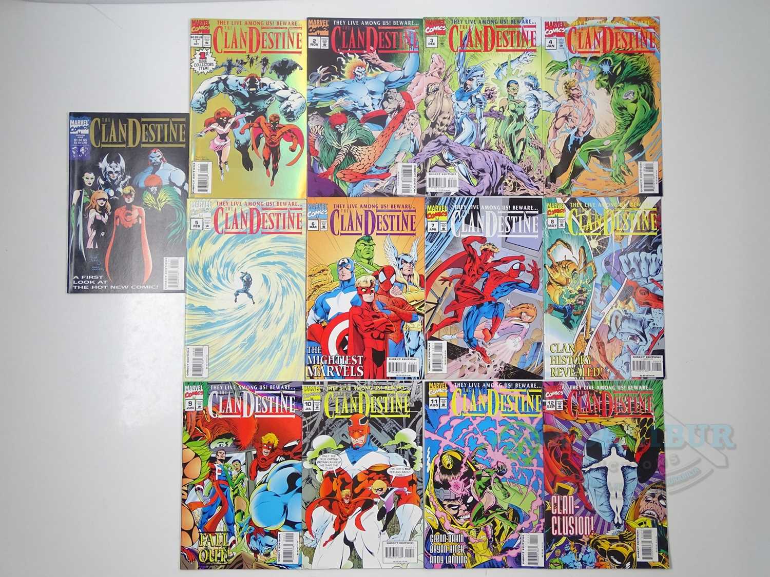 Lot 27 - CLANDESTINE (13 in Lot) - (1994/1995 - MARVEL)...