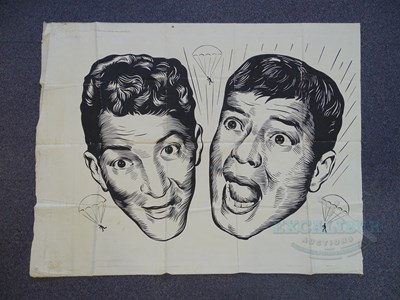 Lot 134 - JUMPING JACKS (1952) - A canvas banner...