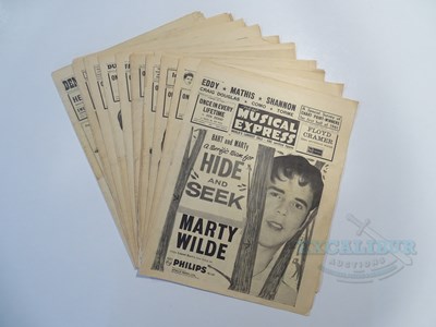 Lot 18 - A group of 10 NEW MUSICAL EXPRESS magazines -...