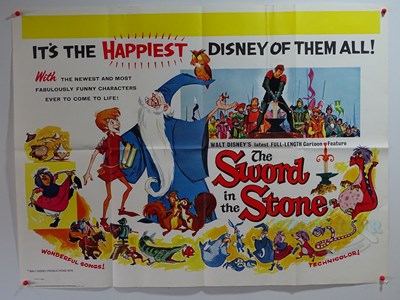 Lot 191 - WALT DISNEY - A group of 7 UK Quad film...